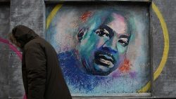 A mural of Martin Luther King Jr. in Washington, D.C.