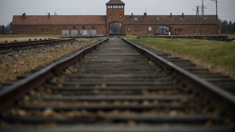 A view of the former Nazi German concentration camp at Auschwitz-Birkenau