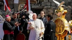 Der Papst in den Trümmern Mossuls im Irak