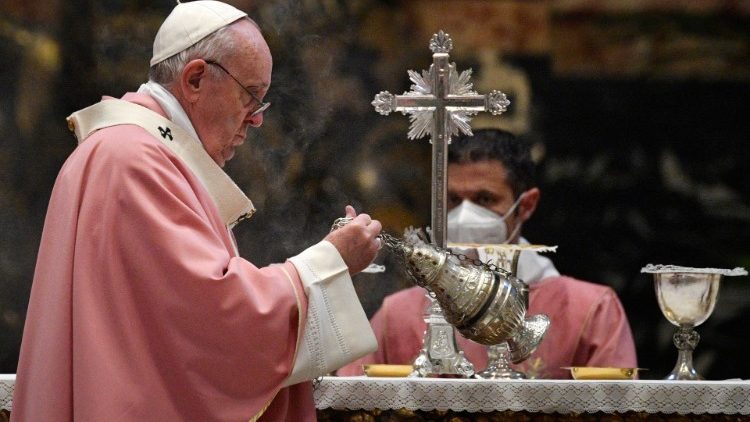 Pope Francis celebrates Mass