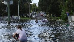 호주의 홍수 피해 현장