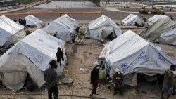 Campo de refugiados en la isla griega de Lesbos