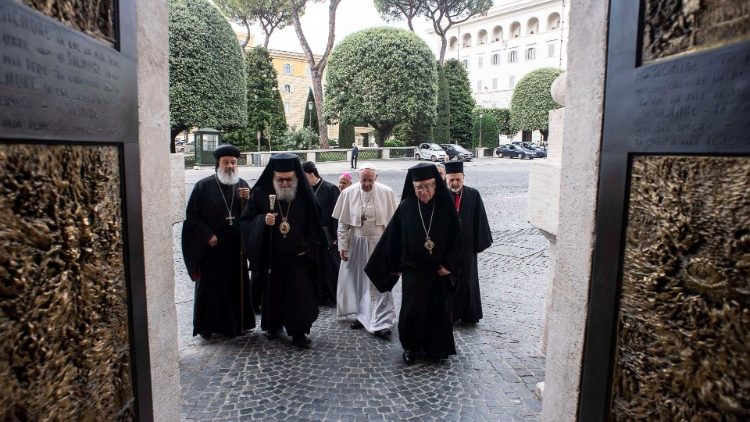 Papież z patriarchami Bliskiego Wschodu