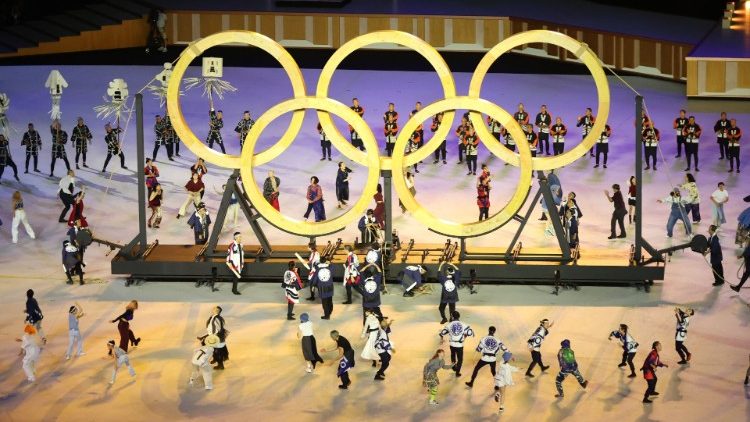 Cérémonie d'ouverture des Jeux olympiques de Tokyo, le 23 juillet 2021. 