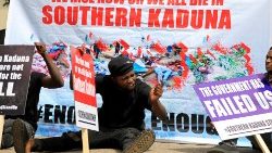 Proteste in Abuja gegen die Unsicherheit im Bundesstaat Kaduna - Archivbild