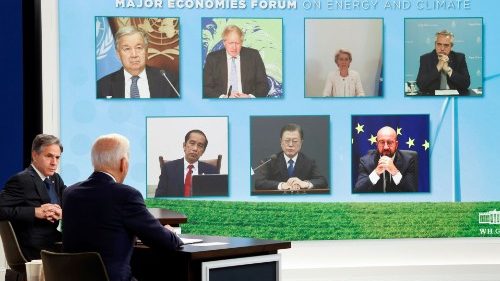 Il presidente americano Joe Biden participa do Fórum sobre clima e energia