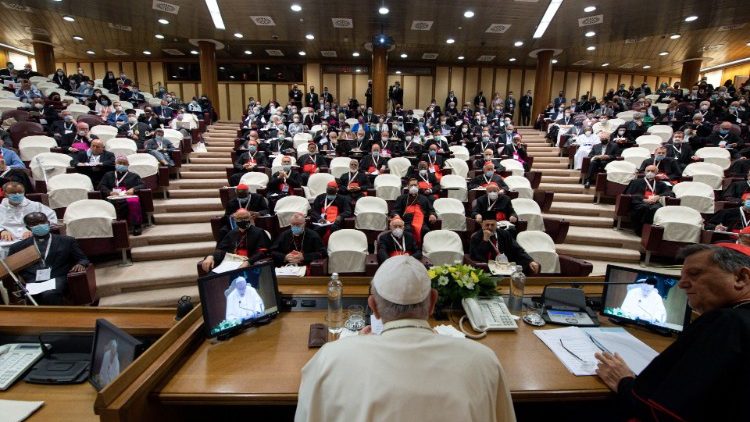 File photo of a Synod meeting in the Vatican