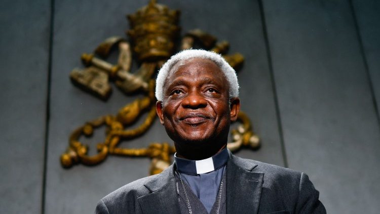 Cardinal Peter Turkson presents the Pope's Peace Day message at the Holy See Press Office