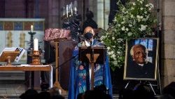 Trauerfeier für Desmond Tutu am 1. Januar vor der Beisetzung am Sonntag
