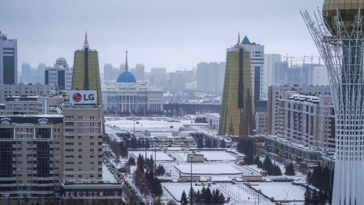 Một phần của thành phố Nur-Sultan, thủ đô của Kazakhstan