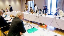 Delegación de talibanes en las conversaciones en Noruega (Stian Lysberg Solum / NTB)