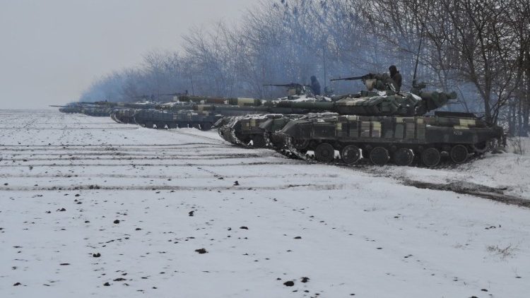L'armée ukrainienne dans la région de Dnipropetrovsk, ce 9 février 2022.