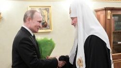 Kyrill mit Präsident Putin - eine Aufnahme vom Februar