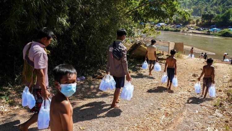 Des réfugiés birmans en Thaïlande, le 6 janvier 2022