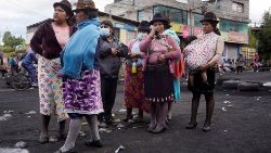La protesta delle popolazioni indigene in Ecuador
