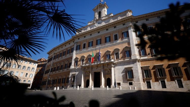 A view of Montecitorio Palace (Italian Parliament) in Rome