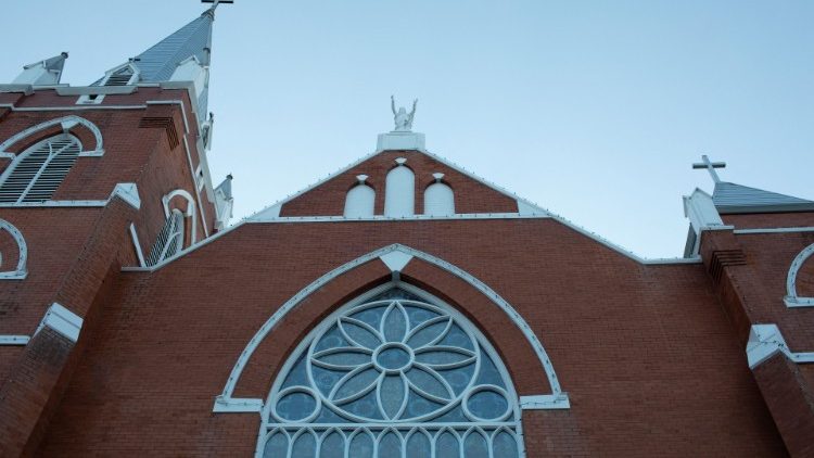 L'église du Sacré Coeur des Premières Nations.  to Edmonton, au Canada