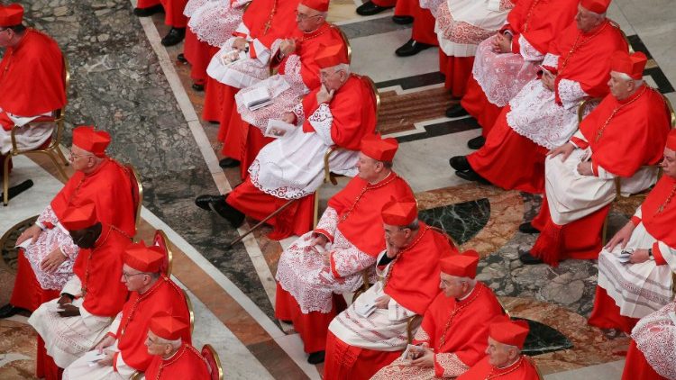 Cardinals in St. Peter's Basillica