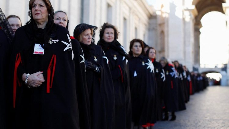 (File photo): Members of the Order of the Knights of Malta arrive in St Peter's Basilica for their 900th anniversary, 2013.