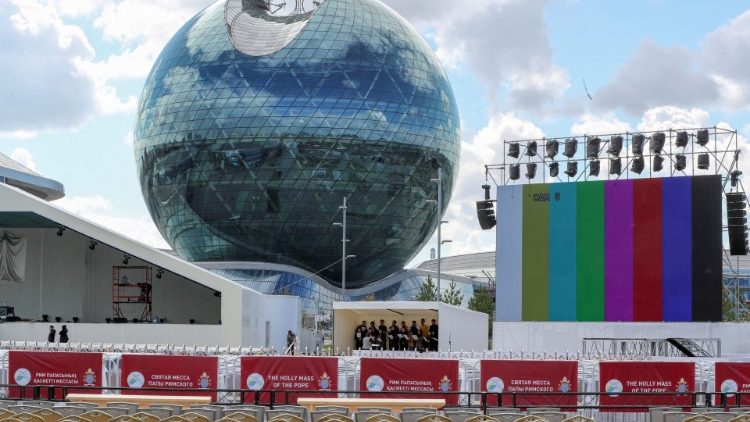Trung tâm triển lãm hội chợ ở Nur-Sultan, nơi ĐTC sẽ dâng Thánh lễ ngày 14/09/2022