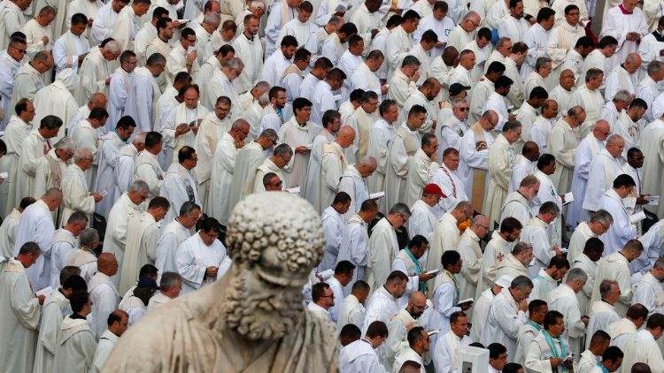 (File photo) Mass for the canonisation of two new saints, October 2022