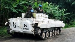 Un mezzo delle Nazioni Unite nella Repubblica Democratica del Congo