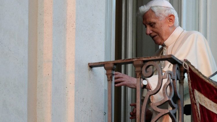 Benedikt XVI. am Tag seines Rücktritts vom Papstamt, Februar 2013