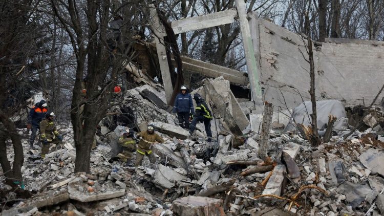Aftermath of recent shelling in Makiivka