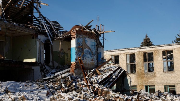 Visão geral dos danos de um ataque, enquanto o ataque da Rússia à Ucrânia continua, em Siversk, Ucrânia, 9 de janeiro de 2023. REUTERS/Clodagh Kilcoyne