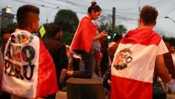 Manifestation à Lima le 21 janvier pour demander le départ de la présidente Dina Boluarte. 