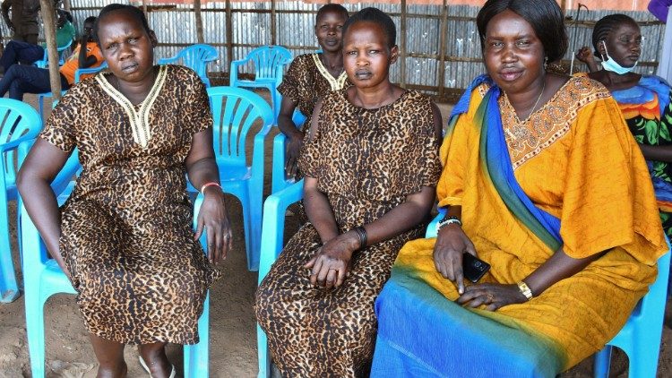 Frauen in einem UN-Camp für Binnenflüchtlinge in der Nähe von Juba