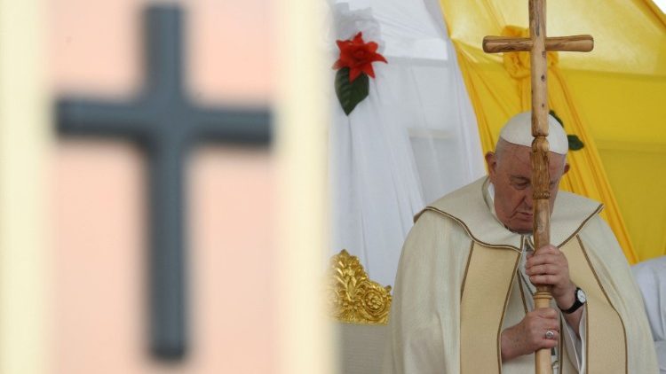 Papst Franziskus bei der Heiligen Messe am 5.2. in Juba 
