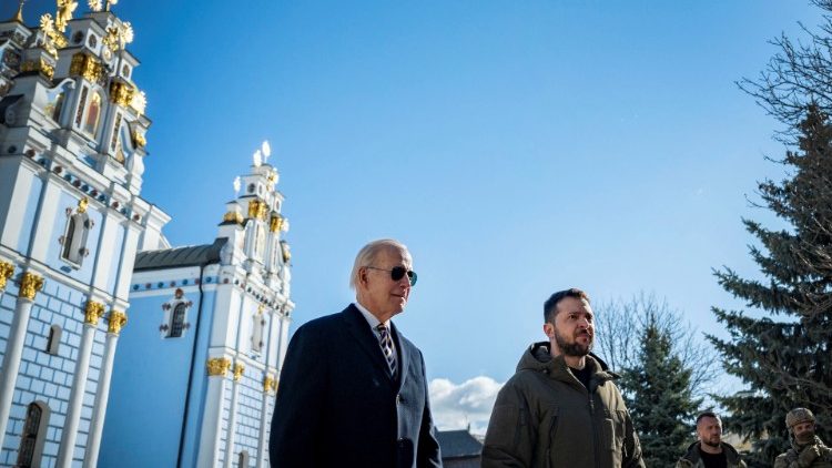 U.S. President Biden visits Kyiv