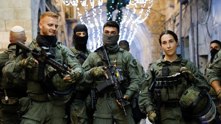 Israelische Sicherheitskräfte im April in der Altstadt von Jerusalem