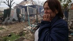 Zniszczenia w okolicach Doniecka na skutek ostrzałów, 29.04.2023