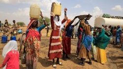 Mulheres sudanesas em campos de refugiados no Chade