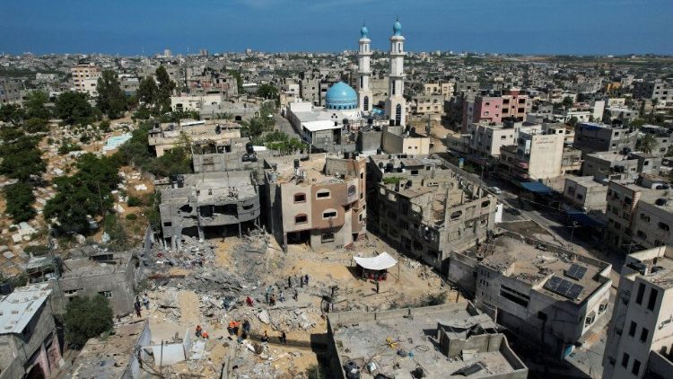 Case distrutte a Beit Lahiya nel nord della Striscia di Gaza