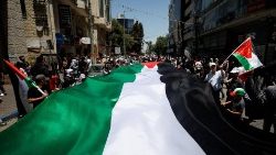 Ramallah am 14. Mai 2023, dem 75. Jahrestag der "Nakba"