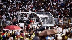 Pope Francis' meeting with young people in the DRC