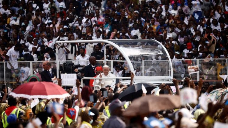 Pope Francis' meeting with young people in the DRC