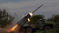 Postazione missilistica ucraina nei pressi di Bakhmut
