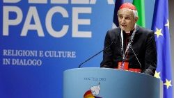Kardinal Matteo Zuppi bei einer Veranstaltung für Frieden in Rom