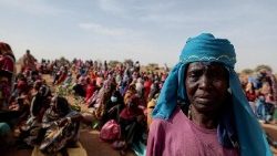  Des réfugiés Soudanais au Tchad. 