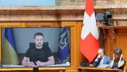 Am 15. Juni sprach der ukrainische Präsident Wolodymyr Selenskij vor dem Schweizer Bundesparlament