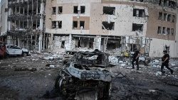 Venäläispommitusten seurauksia Ukrainassa elokuussa 2023