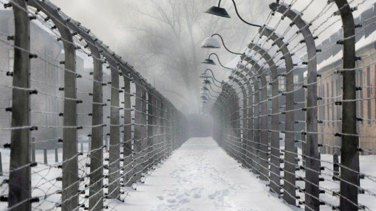 Zaun im Lager Auschwitz