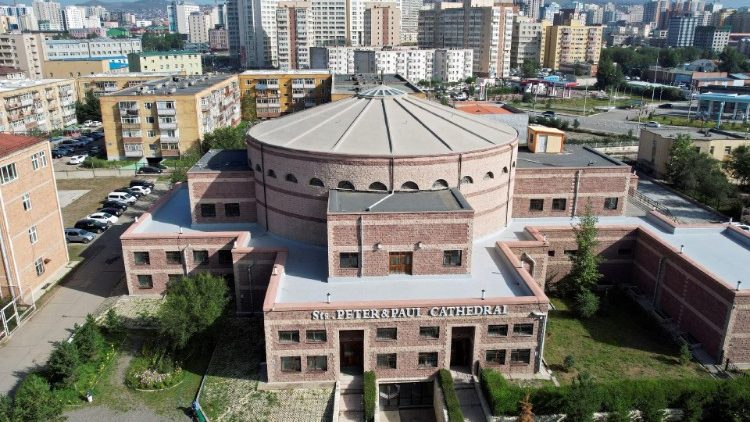 FILE PHOTO: Saints Peter and Paul Cathedral in Ulaanbaatar