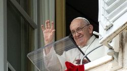 FILE PHOTO: Pope Francis leads the Angelus prayer from his window at the Vatican