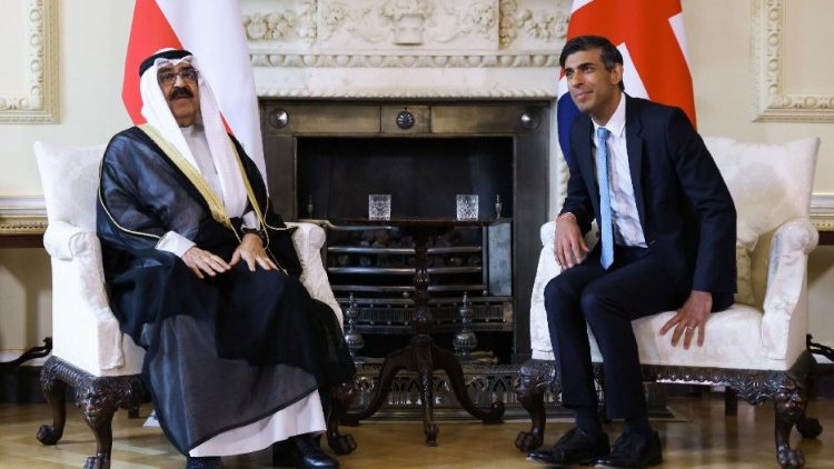 Der kuwaitische Kronprinz bei einem Besuch in London Ende August