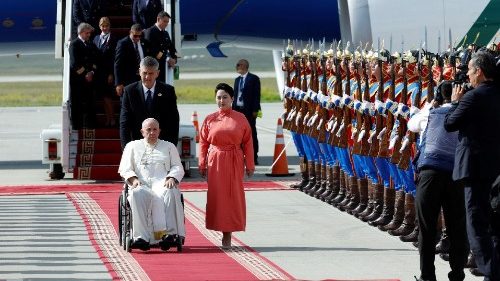 François arrivé à Oulan-Bator pour la première visite d’un Pape en Mongolie